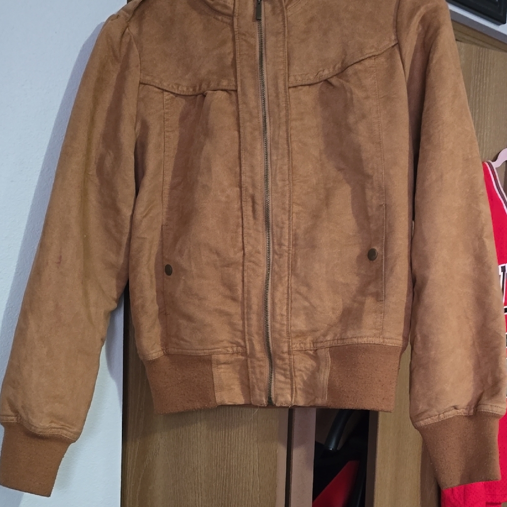Brave Soul Tan Bomber Jacket